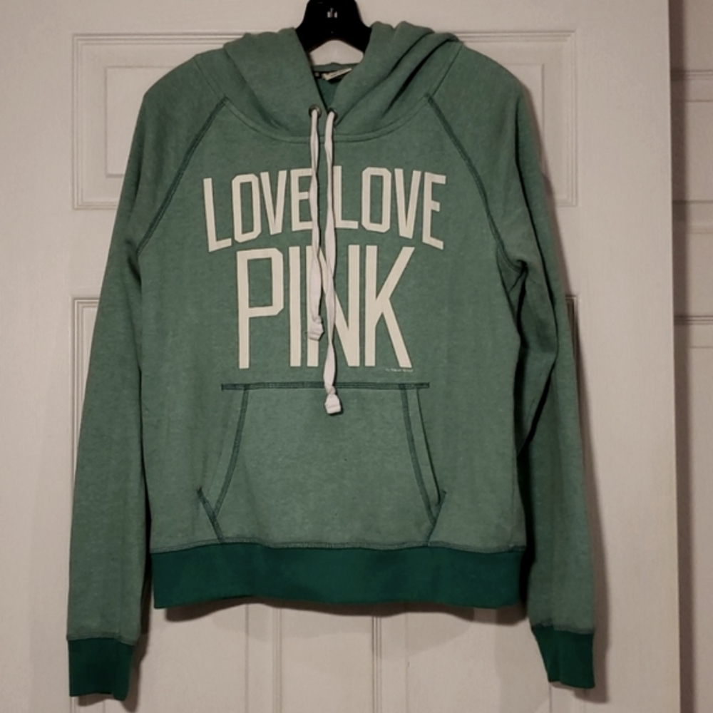 Pink Pullover Drawstring Hoodie - image 1